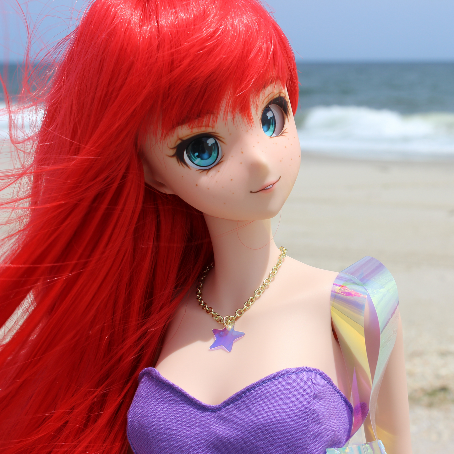 Mermaid Princessbound Iridescent Starfish Necklace - The Doll Fairy