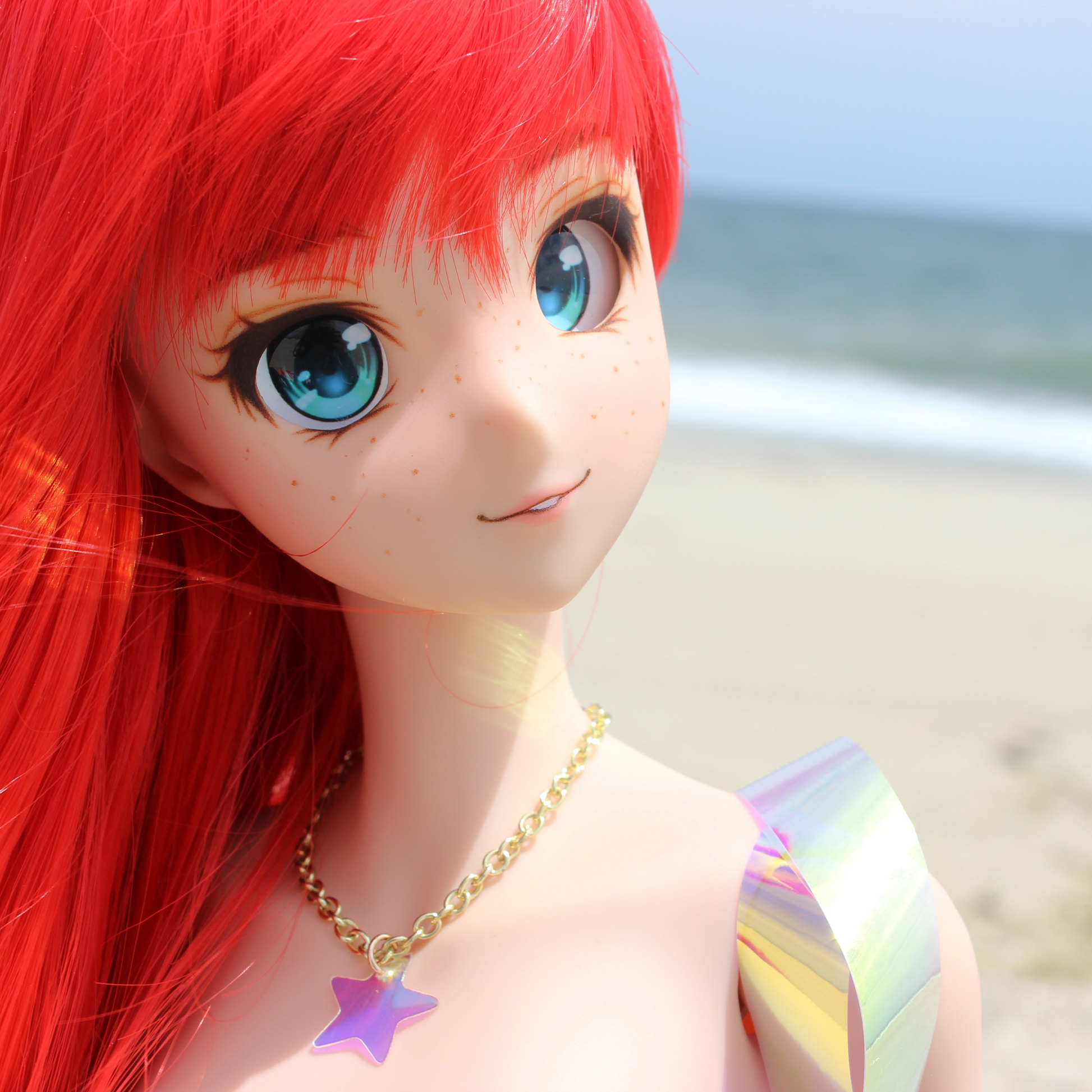 Mermaid Princessbound Iridescent Starfish Necklace - The Doll Fairy