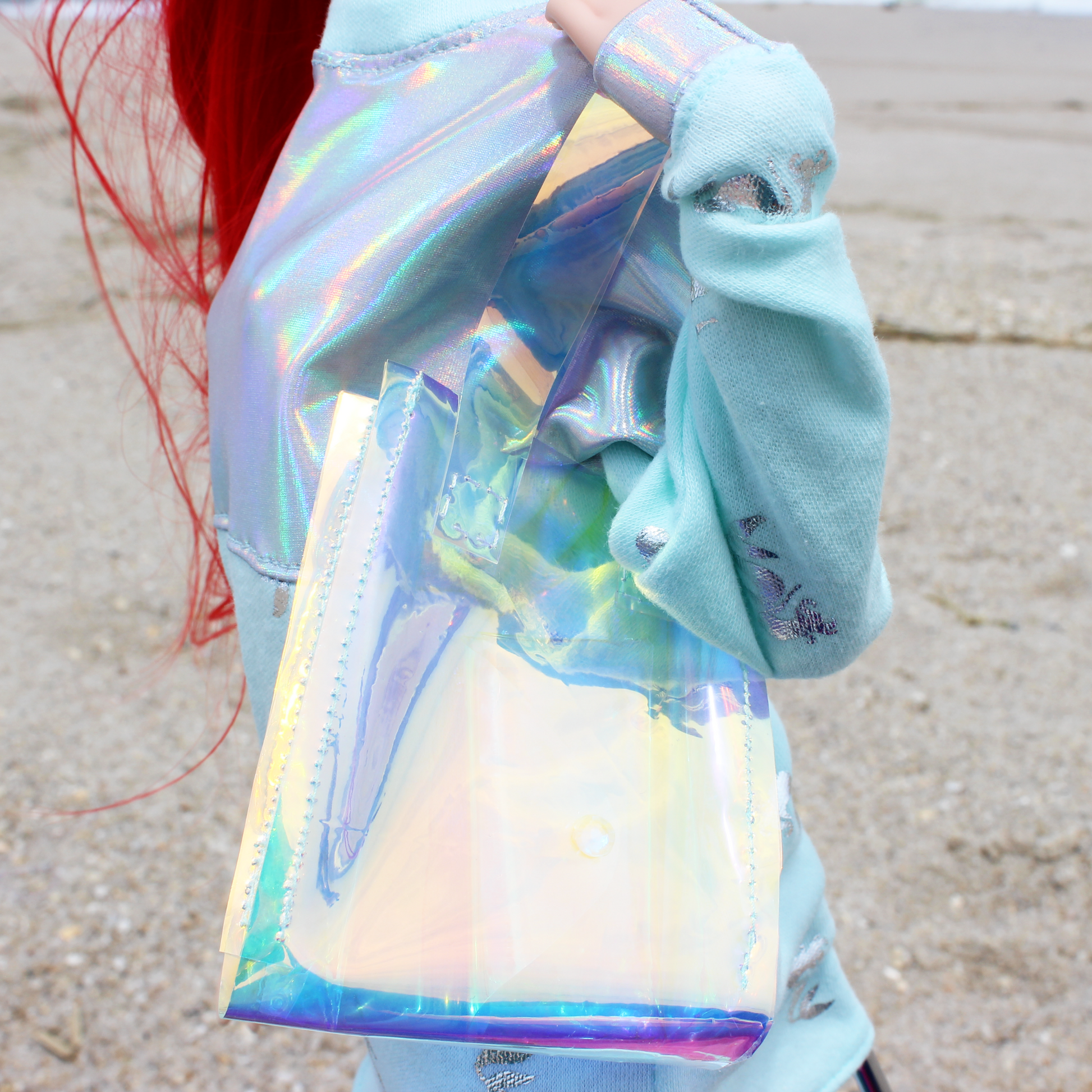 Mermaid Princessbound Iridescent Tote Bag and Clutch Set - The Doll Fairy