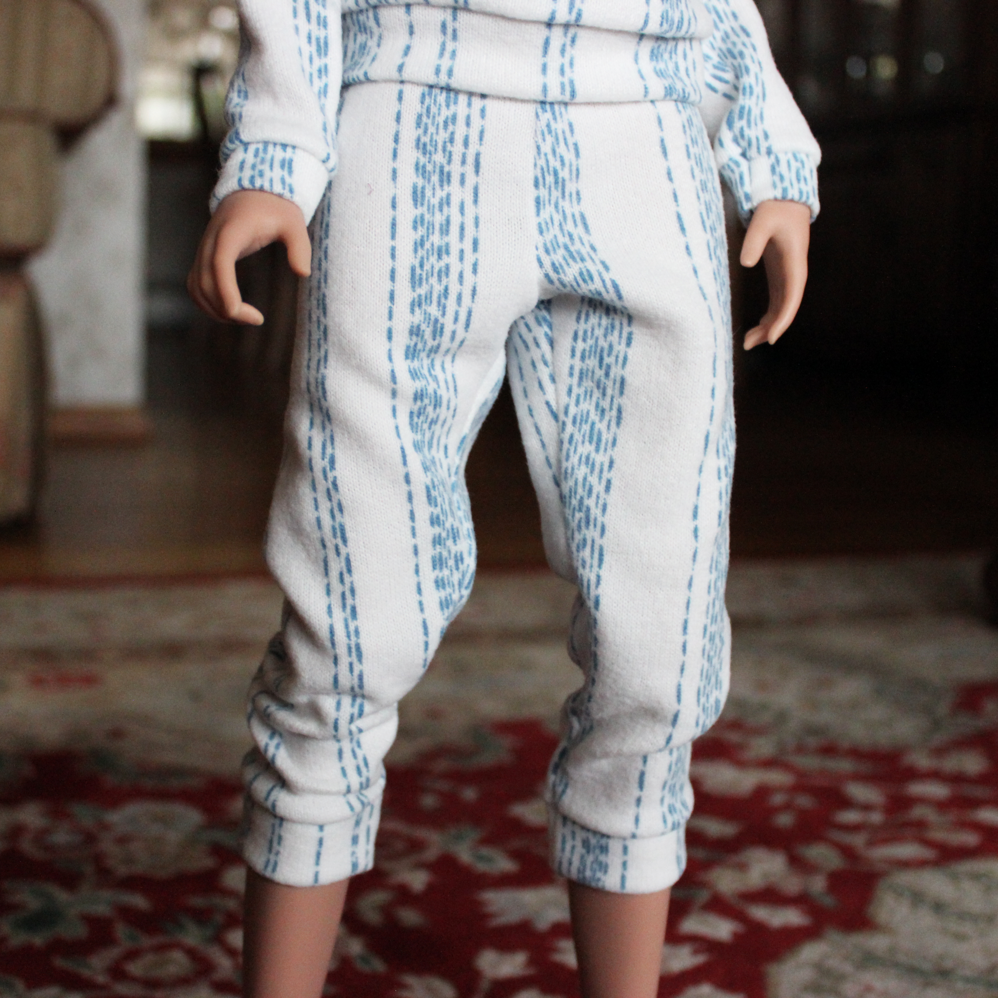 Raindrop Stripe Loungewear Set - The Doll Fairy