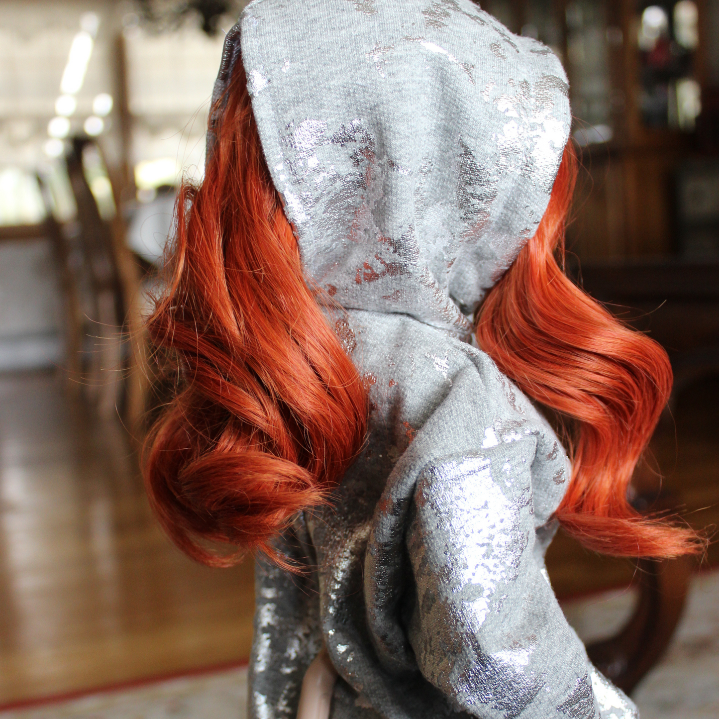 Silver Marble Oversized Hoodie for Smart Dolls - The Doll Fairy