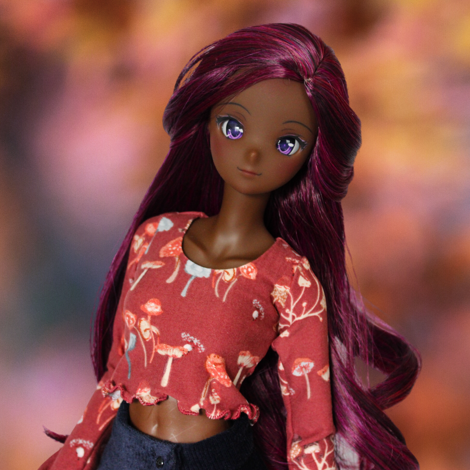 Mushroom Blouse and Button-Down Skirt Set - The Doll Fairy