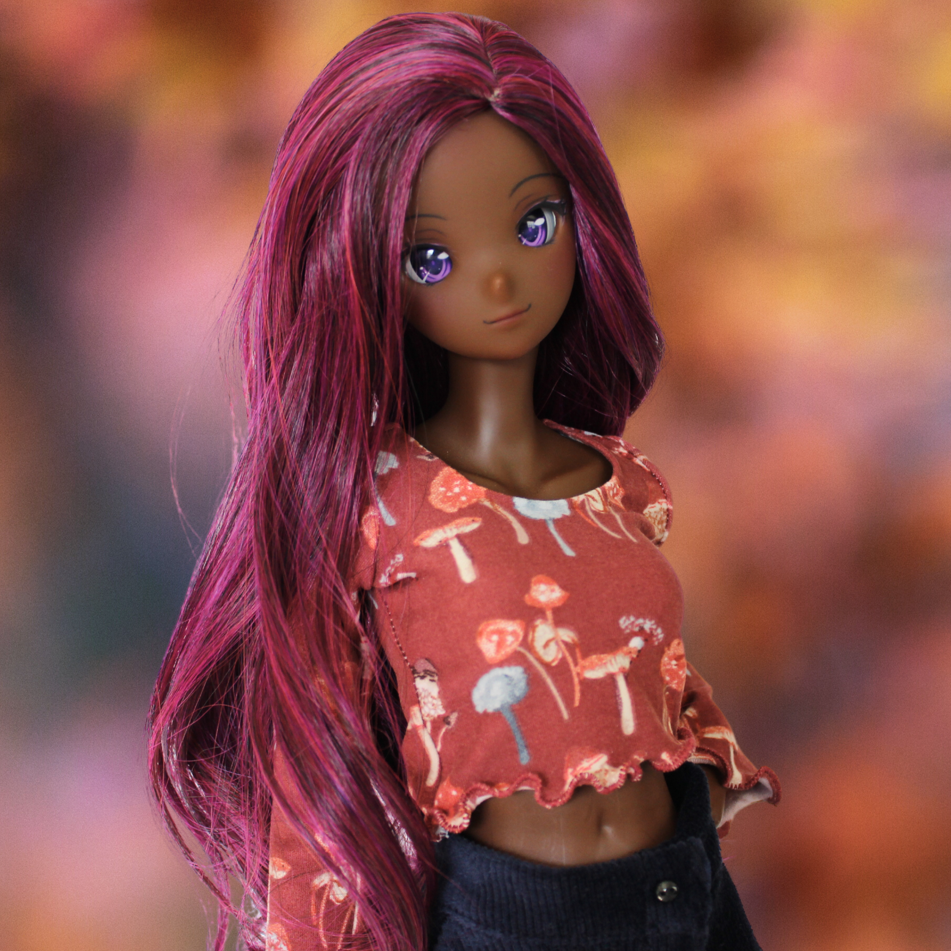 Mushroom Blouse and Button-Down Skirt Set - The Doll Fairy