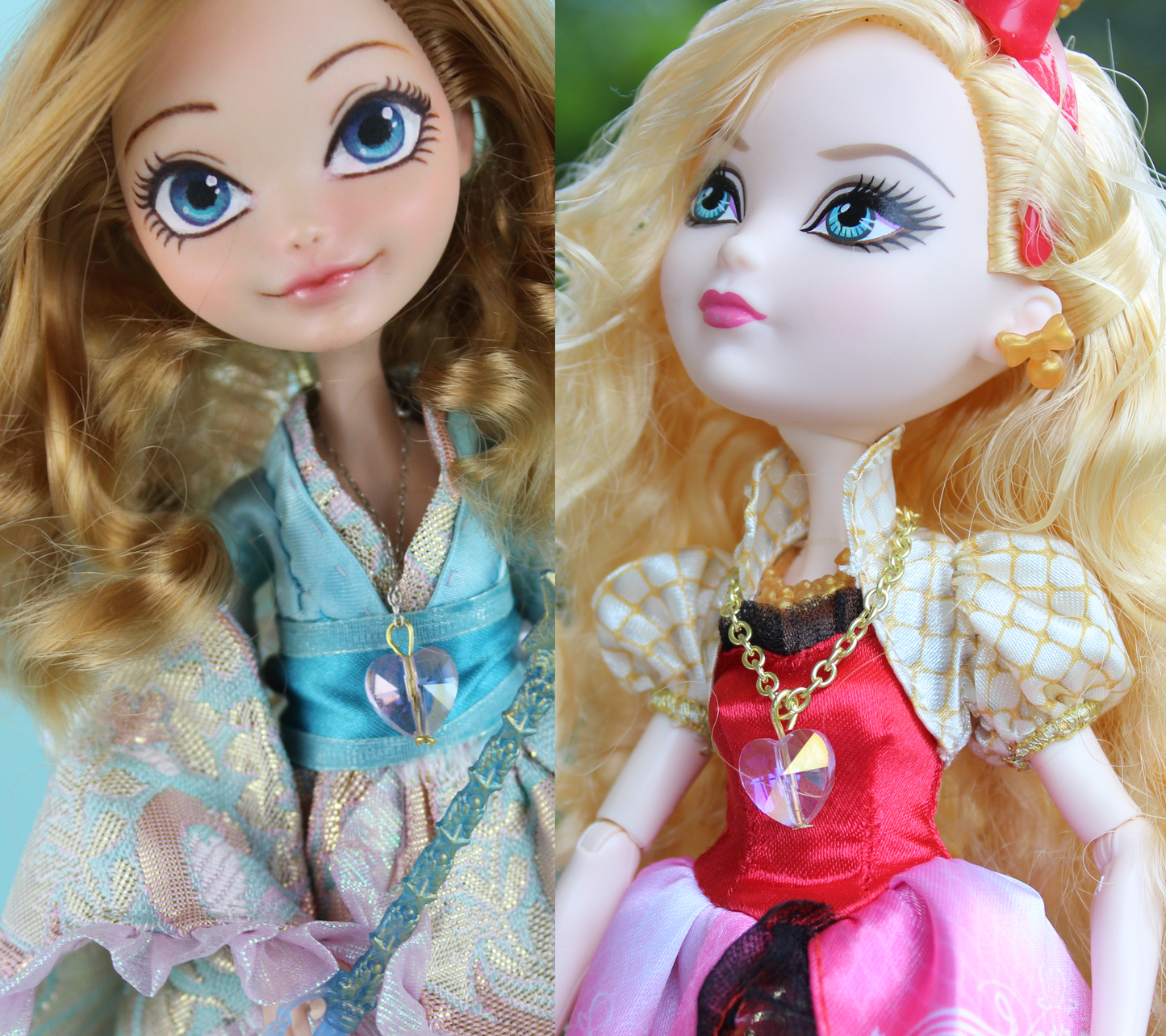 Doll Fairy Crystal Heart Necklace for Small Dolls - The Doll Fairy