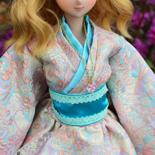 Doll Fairy Signature Crystal Heart Necklace for Smart Dolls/ SD size BJD - The Doll Fairy