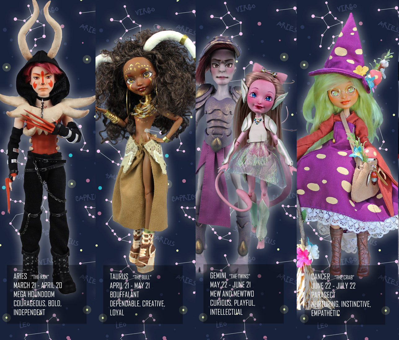 Zodiac Bookmarks - The Doll Fairy
