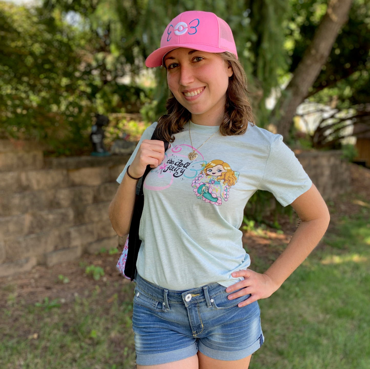 Doll Fairy Wings Short-Sleeve Unisex T-Shirt (White, Teal, Peach, Pink) - The Doll Fairy