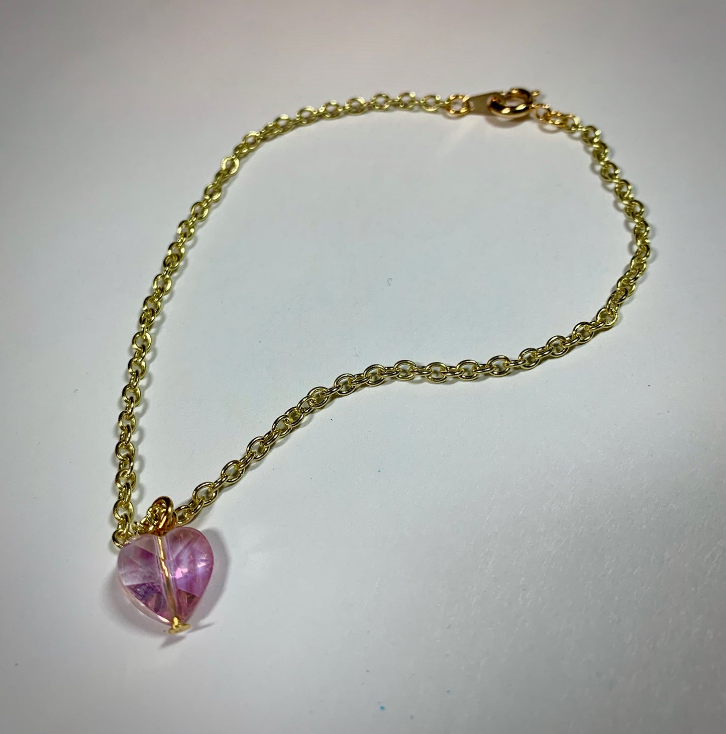 Doll Fairy Signature Crystal Heart Necklace for Smart Dolls/ SD size BJD - The Doll Fairy