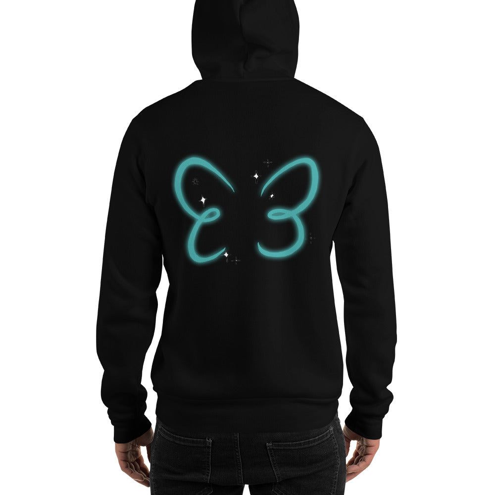 Doll Fairy Wings Unisex Hooded Sweatshirt (Black) - The Doll Fairy