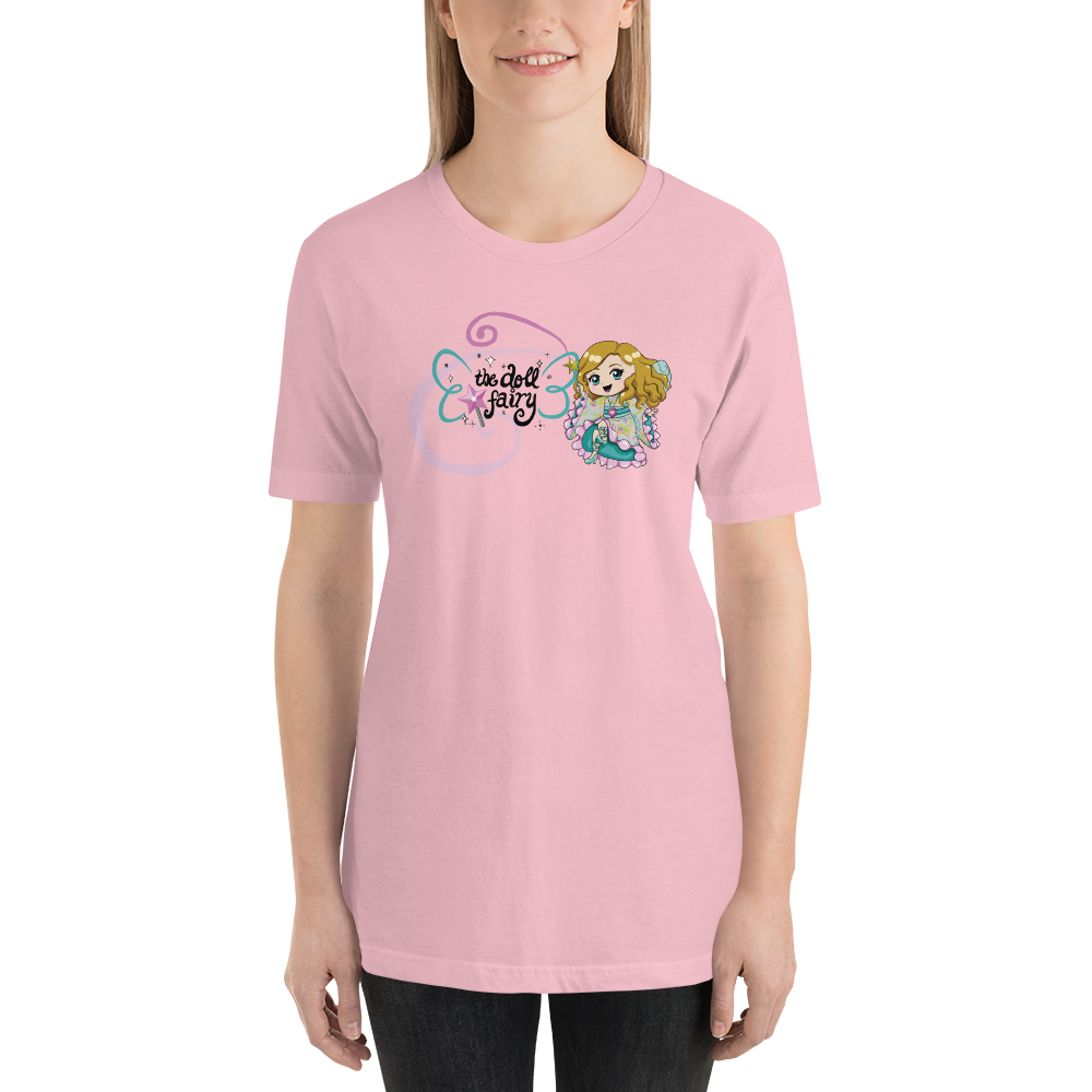 Doll Fairy Wings Short-Sleeve Unisex T-Shirt (White, Teal, Peach, Pink) - The Doll Fairy