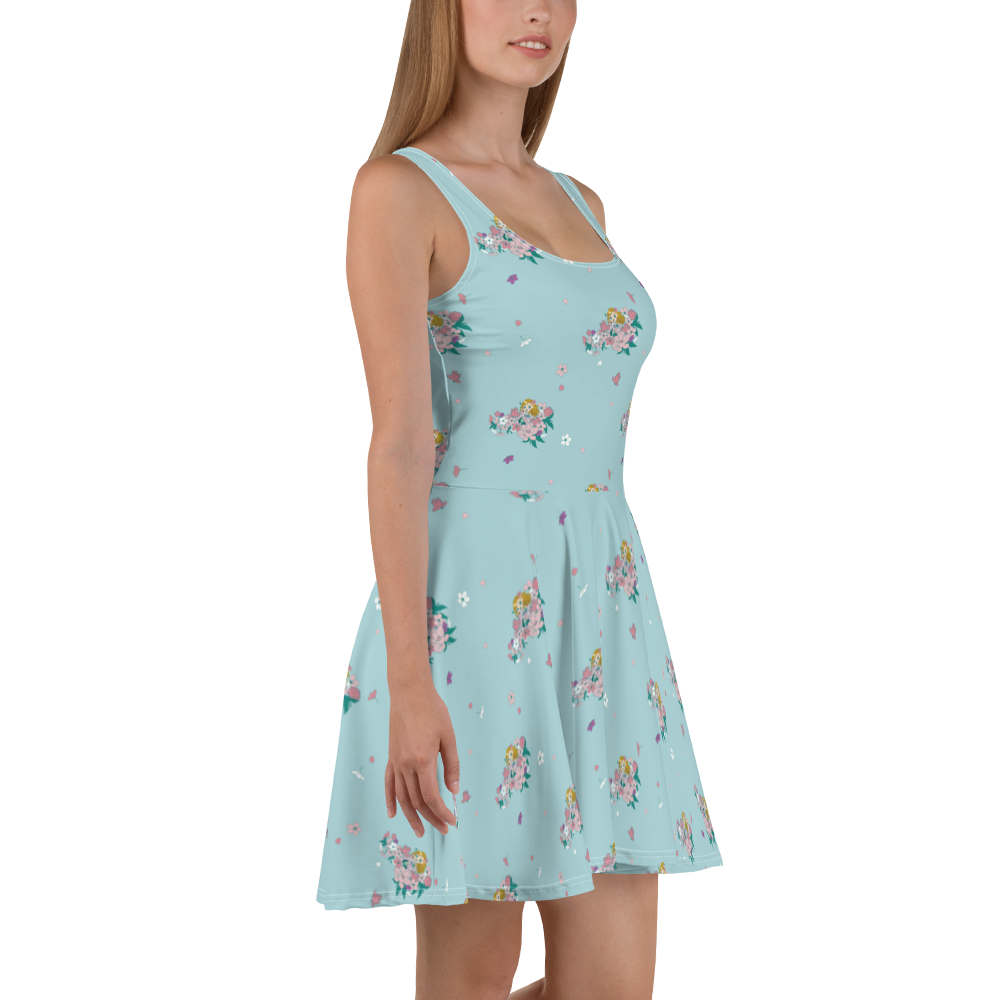 Doll Fairy Floral Skater Dress - The Doll Fairy