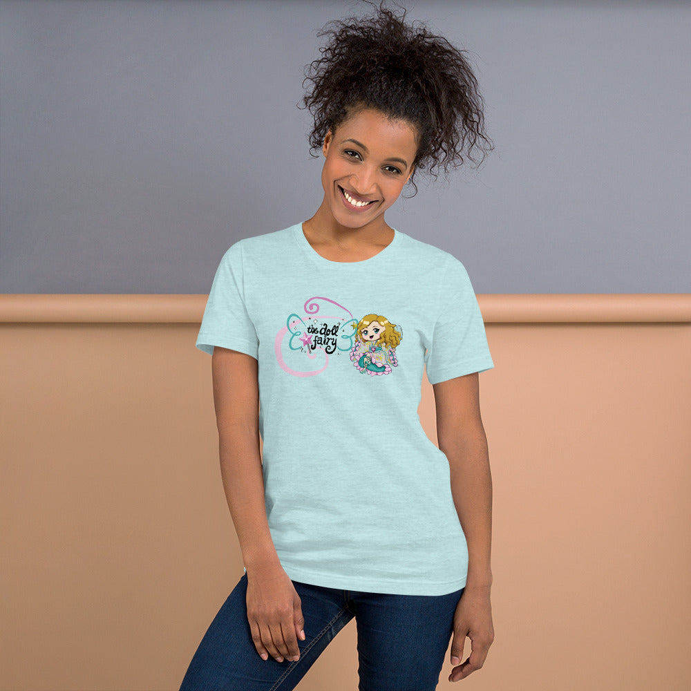 Doll Fairy Wings Short-Sleeve Unisex T-Shirt (White, Teal, Peach, Pink) - The Doll Fairy