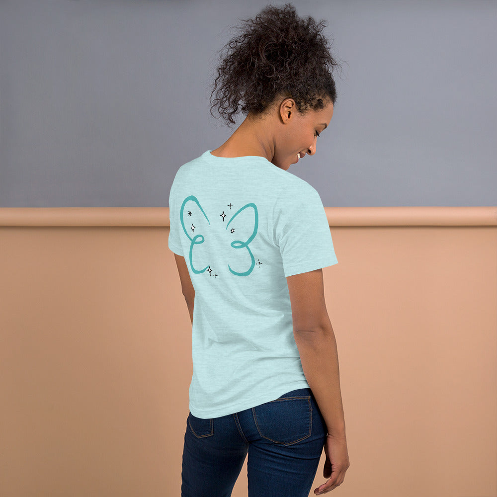 Doll Fairy Wings Short-Sleeve Unisex T-Shirt (White, Teal, Peach, Pink) - The Doll Fairy