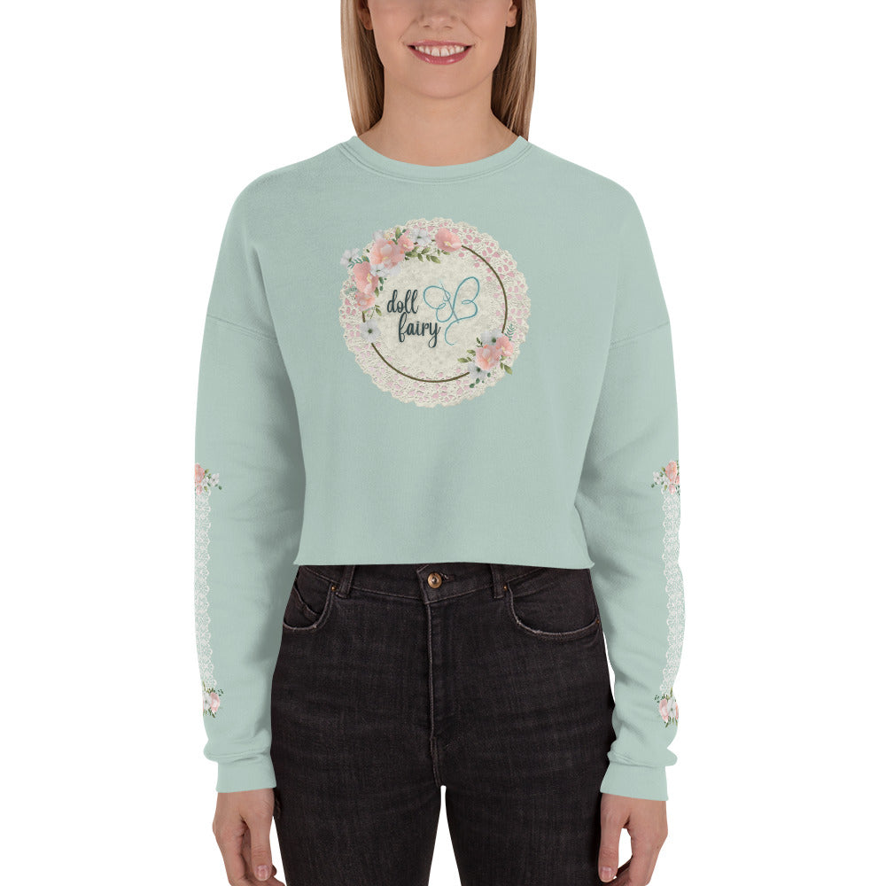 2023 Doll Fairy Logo Crop Sweatshirt - The Doll Fairy