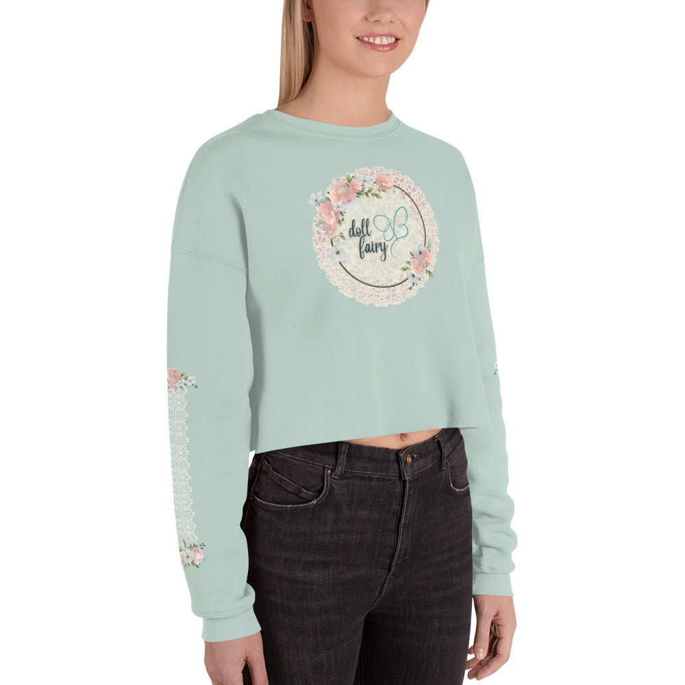 2023 Doll Fairy Logo Crop Sweatshirt - The Doll Fairy