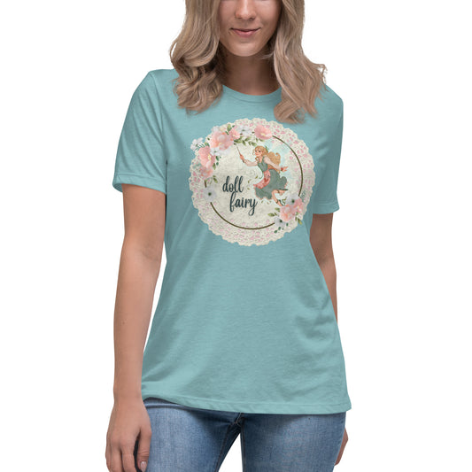 Doll Fairy 2023 Women's Relaxed Fit T-Shirt with Wings - The Doll Fairy