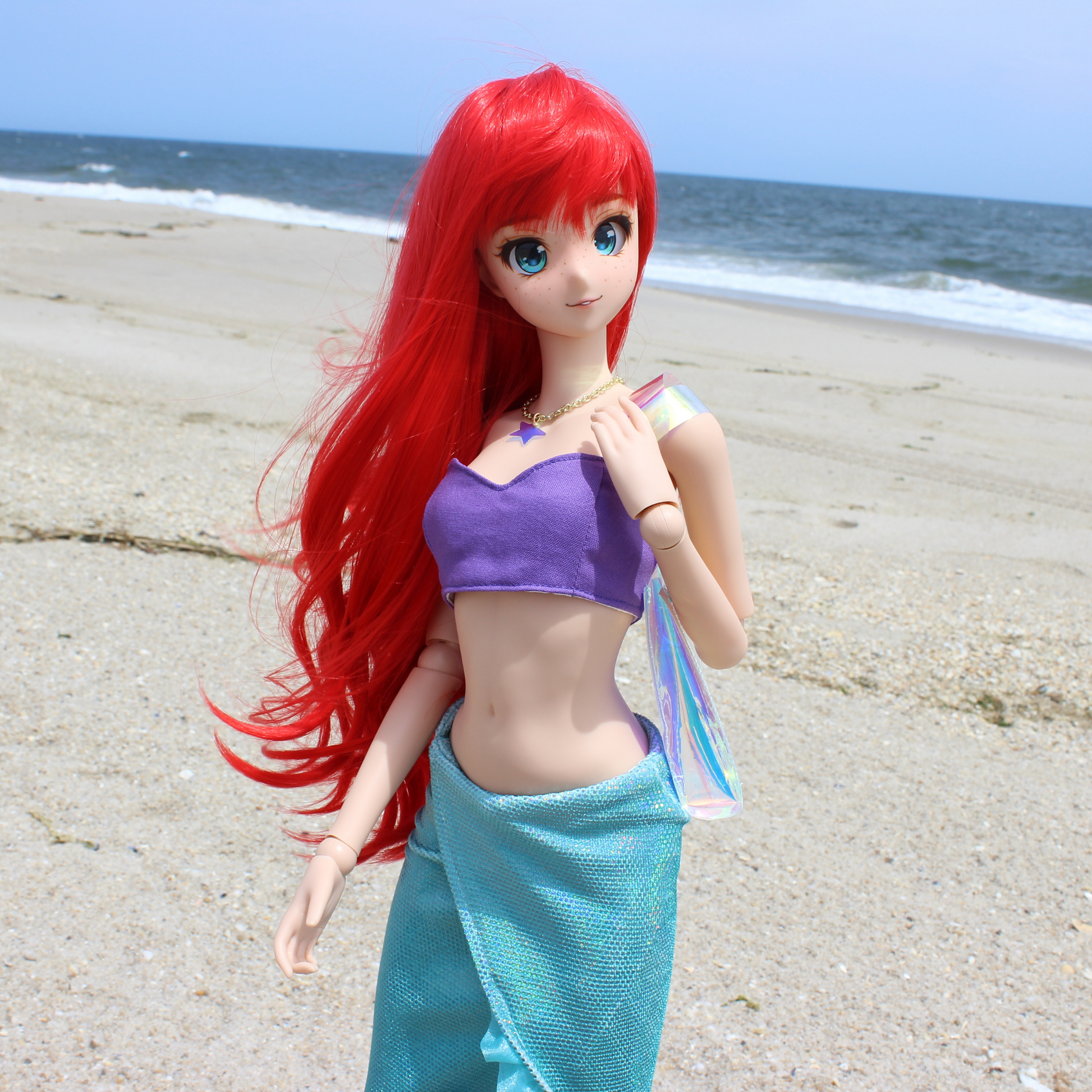 Mermaid Princessbound Iridescent Starfish Necklace - The Doll Fairy