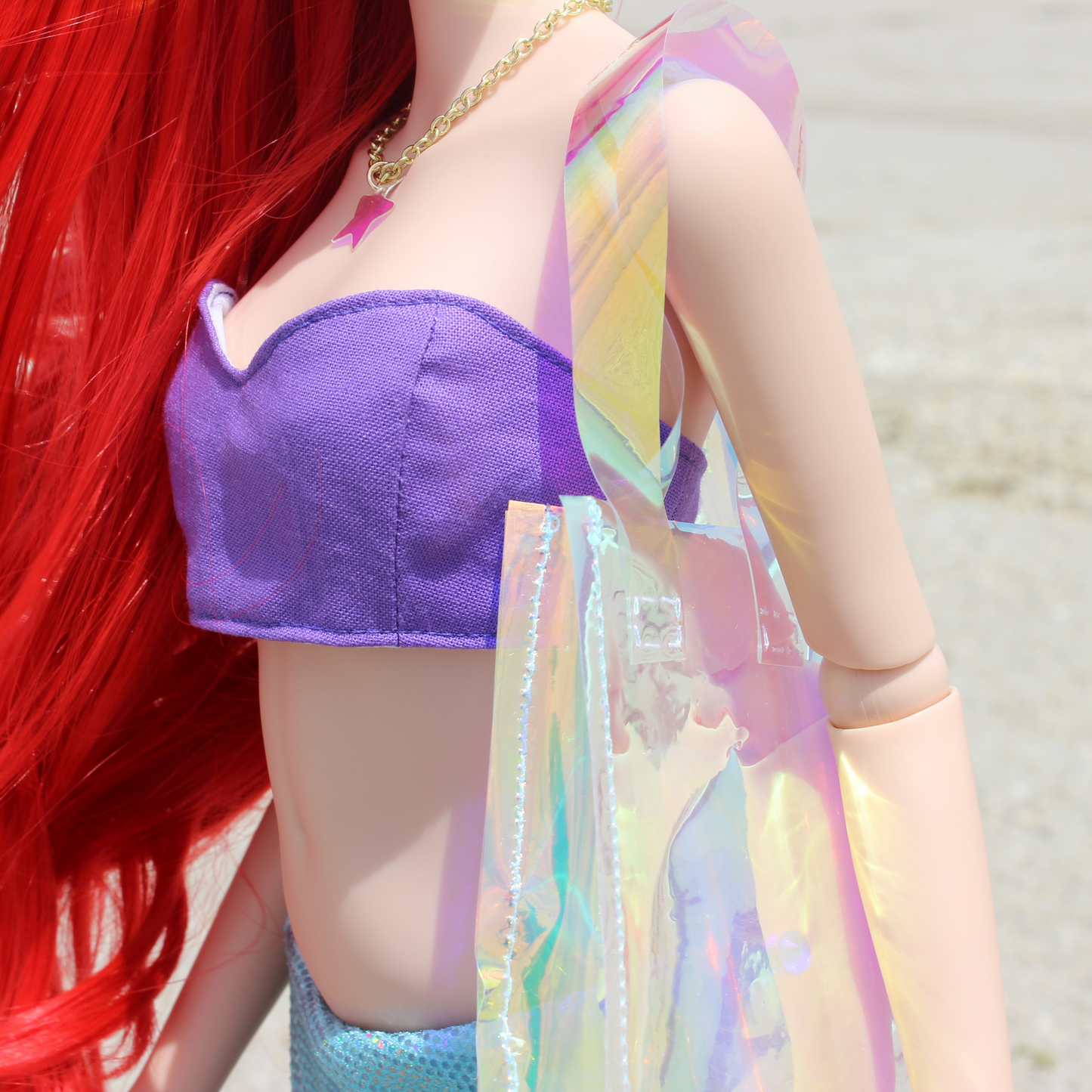 Mermaid Princessbound Iridescent Tote Bag and Clutch Set - The Doll Fairy