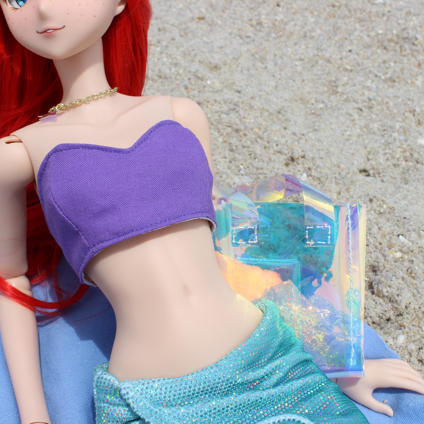 Mermaid Princessbound Iridescent Tote Bag and Clutch Set - The Doll Fairy