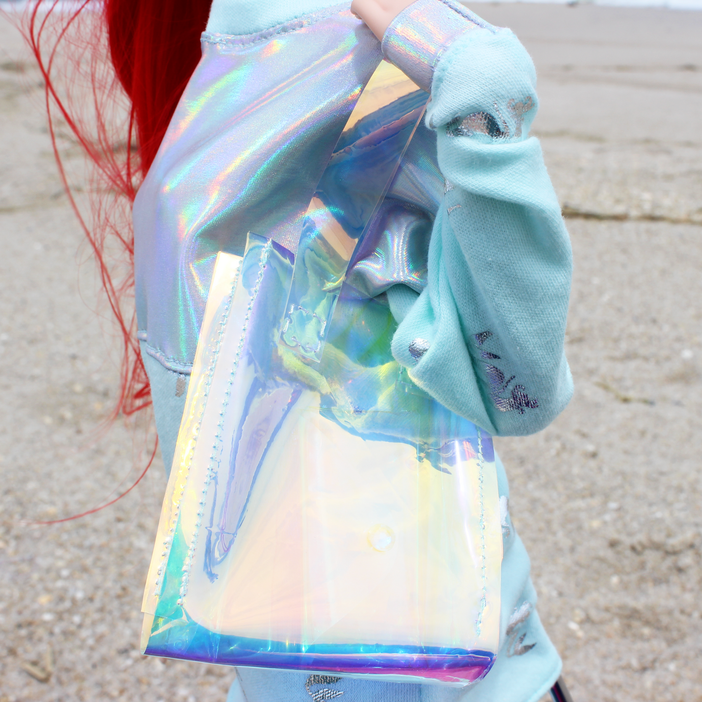 Mermaid Princessbound Iridescent Tote Bag and Clutch Set - The Doll Fairy