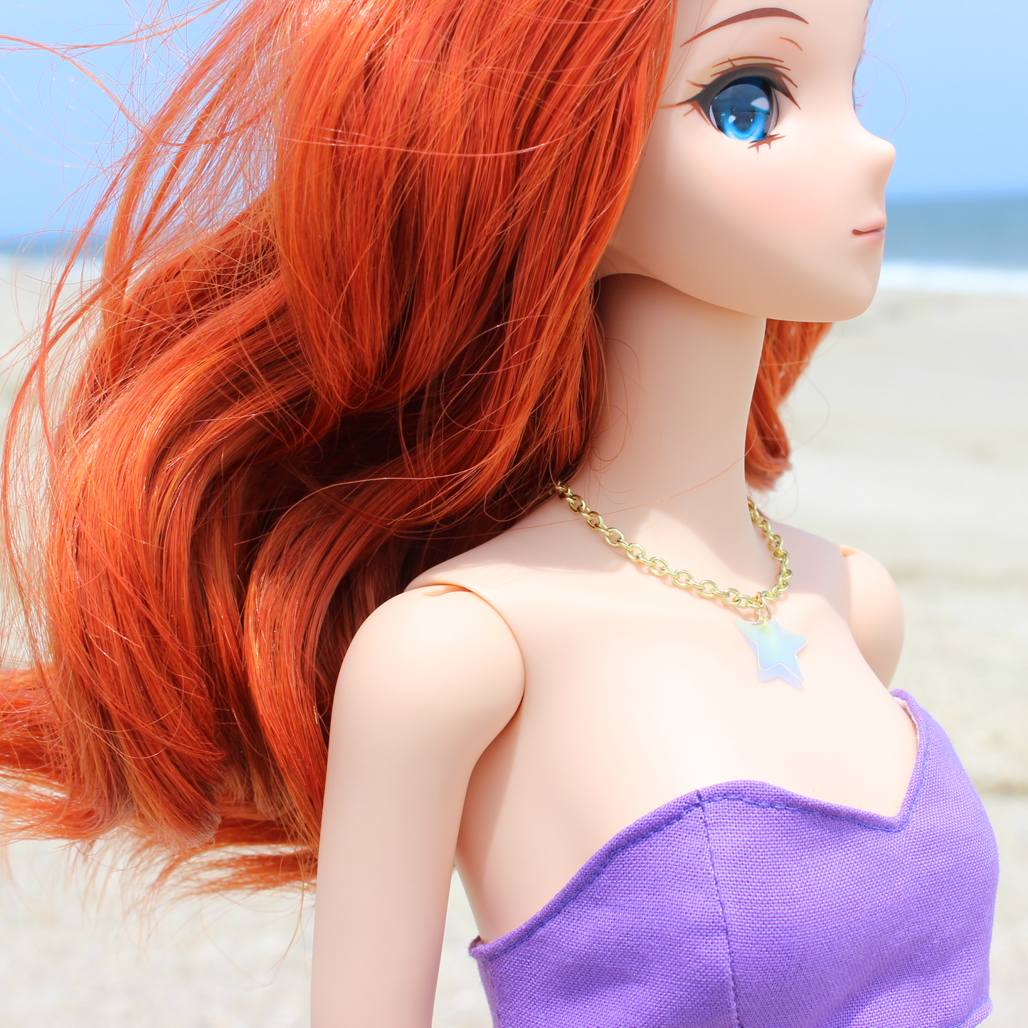 Mermaid Princessbound Iridescent Starfish Necklace - The Doll Fairy