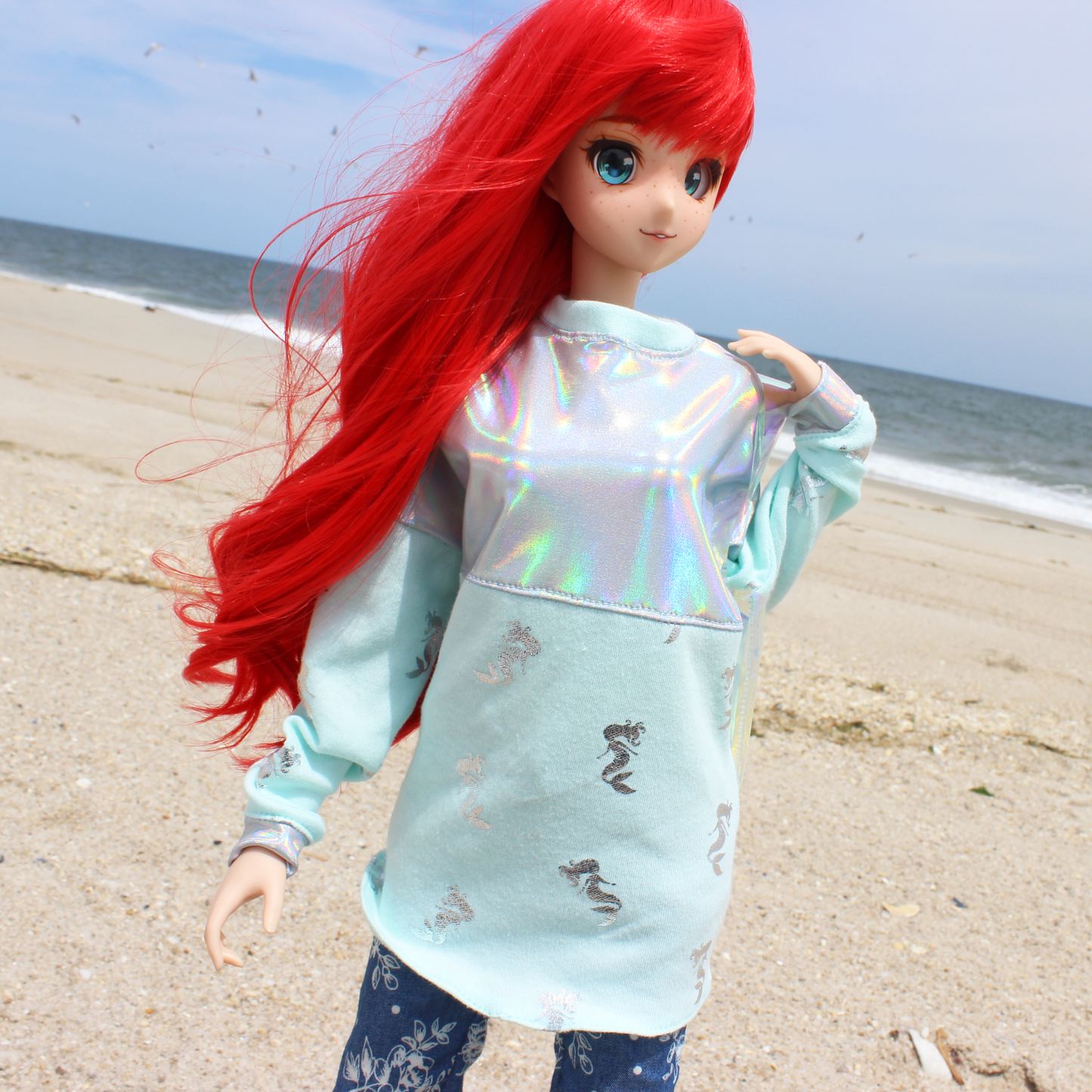 Mermaid Princessbound Holographic Hype Jersey - The Doll Fairy