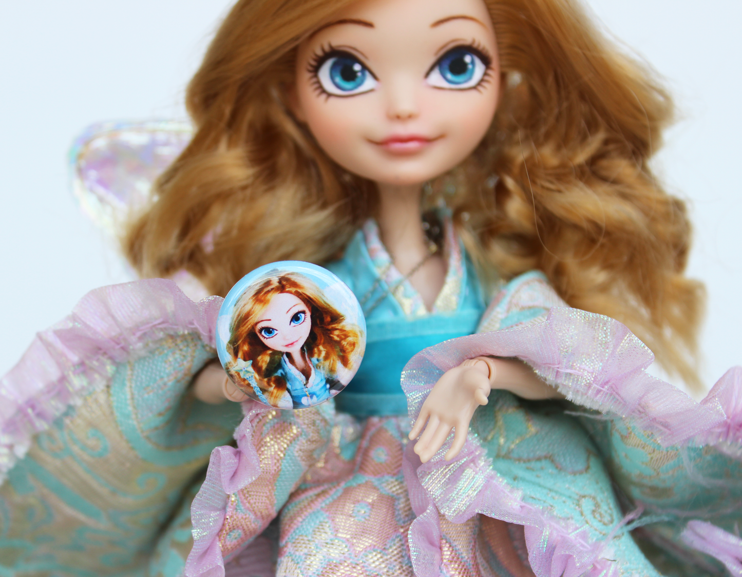 Doll Fairy Mini Button Pin Badge - The Doll Fairy