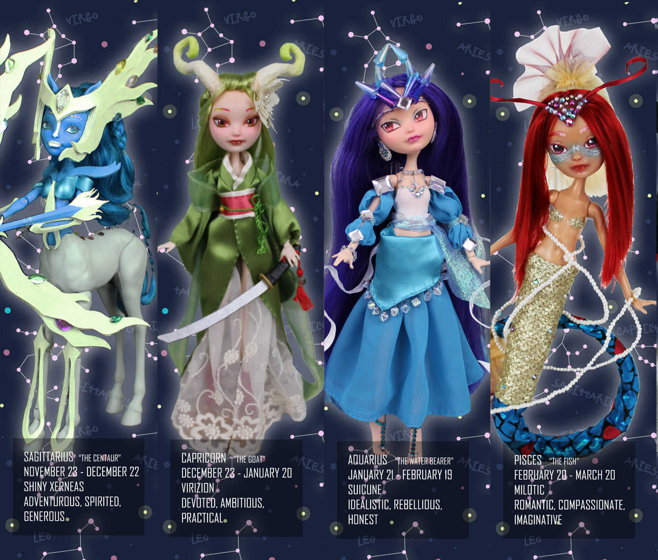 Zodiac Bookmarks - The Doll Fairy